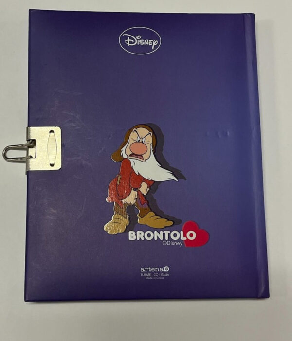 Disney 7 Nani Brontolo Diario Segreto con Lucchetto 16x13 cm - immagine 4