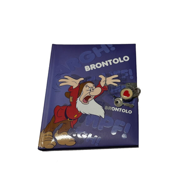 Disney 7 Nani Brontolo Diario Segreto con Lucchetto 16x13 cm