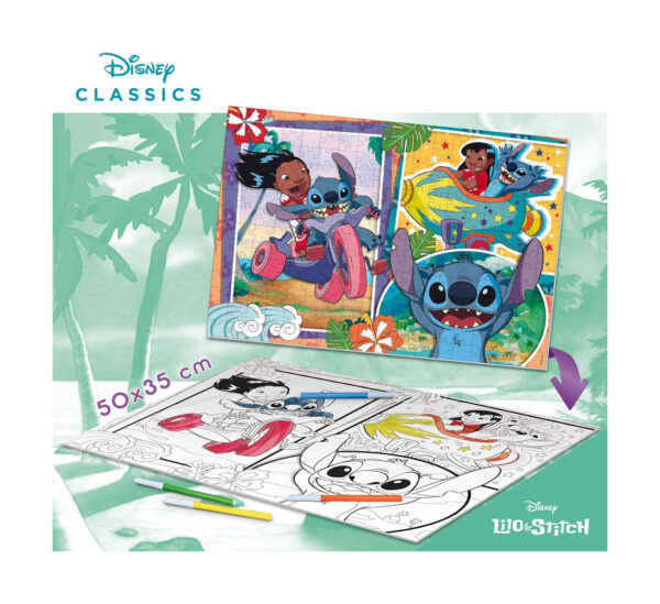 Lisciani Giochi 05823 Disney Puzzle Double Face Lilo & Stitch 250pz Età 7+ - immagine 4