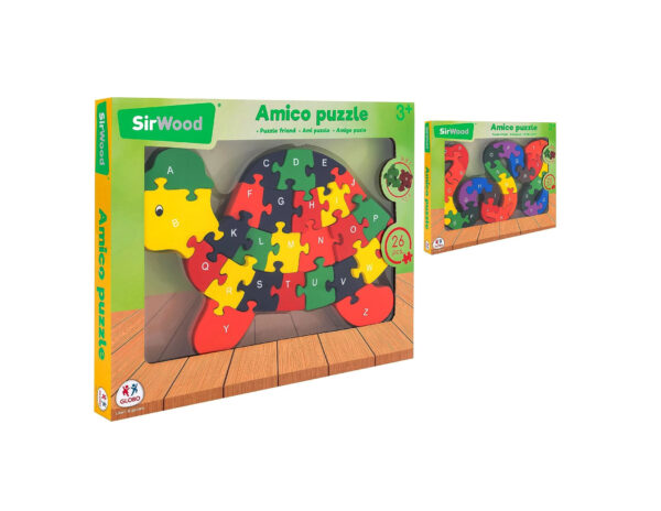 Globo 40592 SirWood Puzzle in Legno Animali Età 3+ - immagine 3