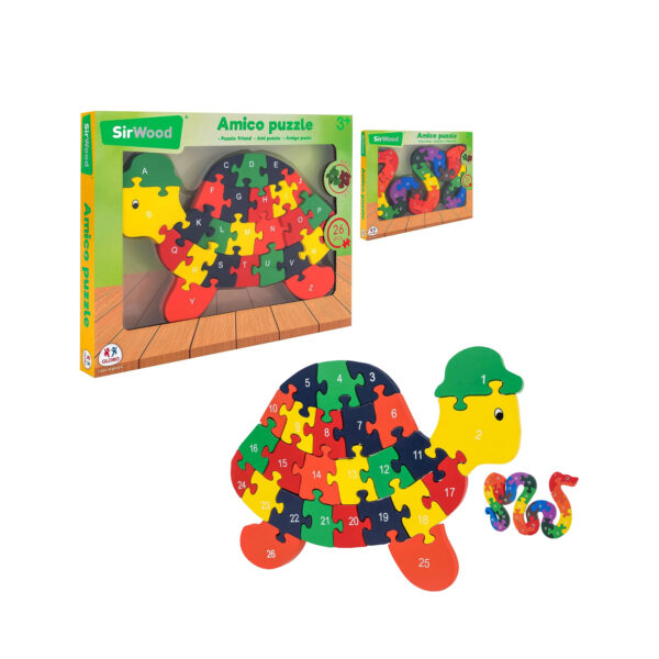 Globo 40592 SirWood Puzzle in Legno Animali Età 3+