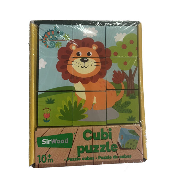 Globo 42392 SirWood Cubi Puzzle in Legno Animali Età 10m+ - immagine 2