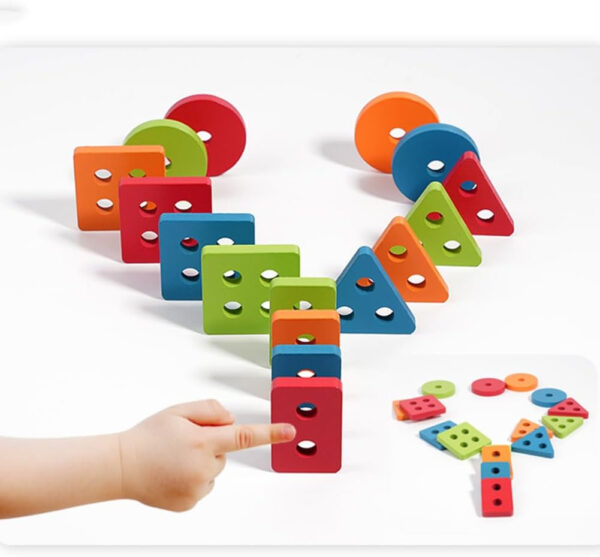 Mood Game ST7575 Gioco in legno 3 in 1 Montessori Giocattoli Età 3+ - immagine 3