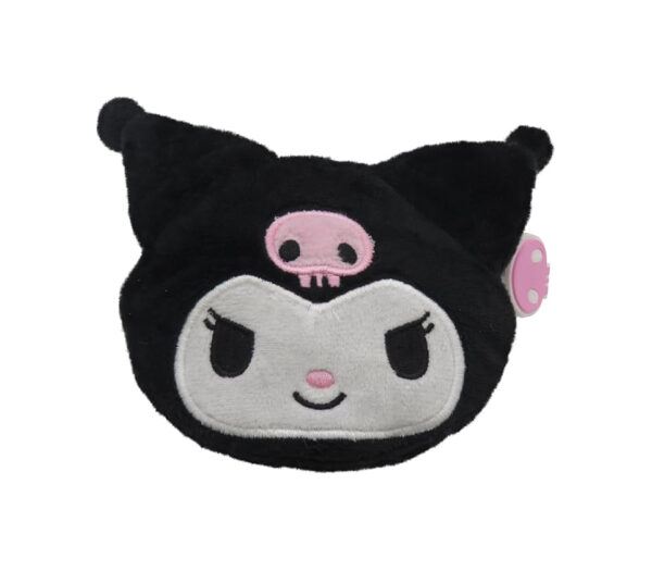 Hello Kitty Portafoglio Portamonete in Peluche Kuromi 10x11cm - immagine 5