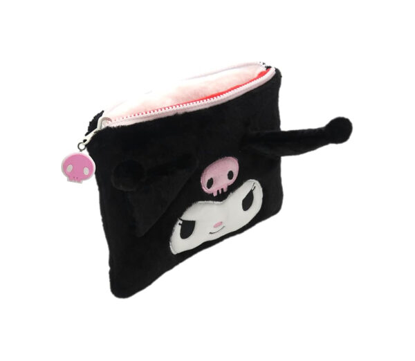 HELLO KITTY Kuromi Trousse Astuccio Reversibile in peluche 24x19cm - immagine 2