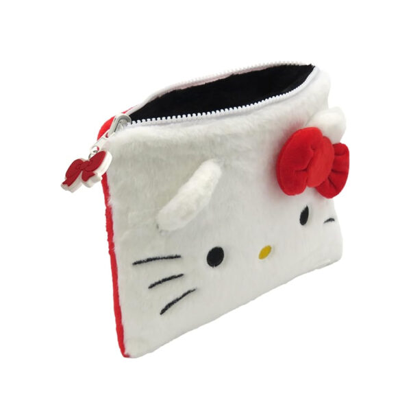 HELLO KITTY Kuromi Trousse Astuccio Reversibile in peluche 24x19cm - immagine 4