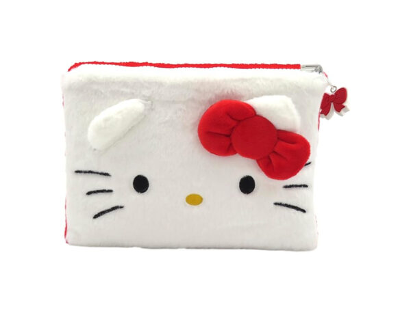 HELLO KITTY Kuromi Trousse Astuccio Reversibile in peluche 24x19cm - immagine 3