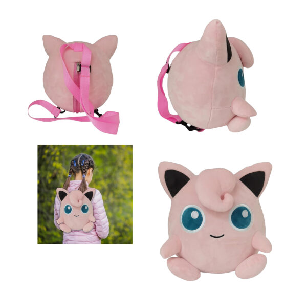 Pokemon Jigglypuff Zaino in Peluche 28x25cm