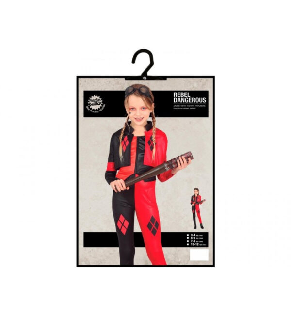 Guirca 77610 Costume Harley Quinn Taglia 10-12 Anni - immagine 2