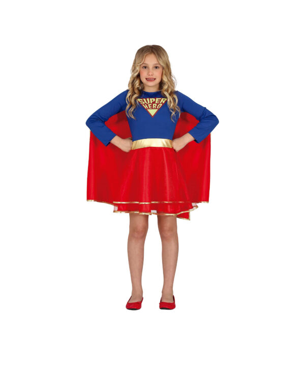 Guirca 77849 Costume Super Eroina Super Hero Girl Taglia 7-9 Anni