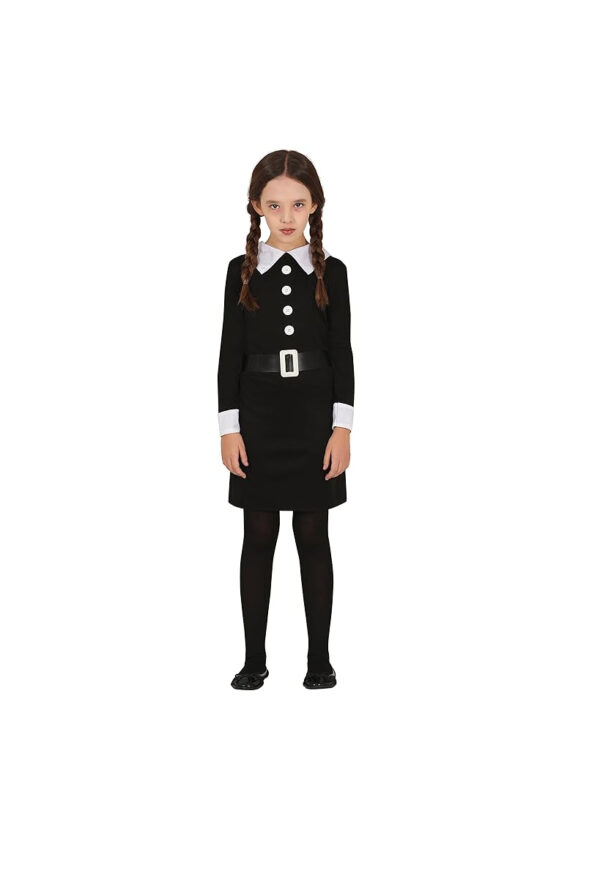 Guirca 78036 Costume Mercoledì Addams Wednesday Taglia 3-4 anni