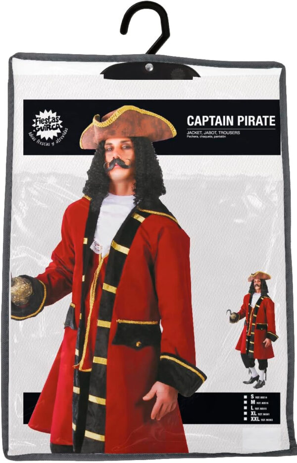 Guirca 80515 Costume da Capitan Uncino Adulto Taglia L - immagine 5