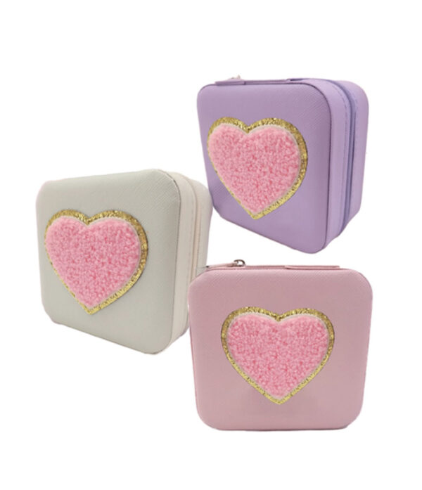 San Valentino Portagioie Cuore Rosa Misura 9,5x9,5cm - immagine 3