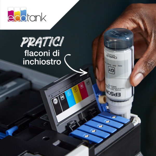 Epson Flaconi di inchiostro EcoTank originali Epson serie 104 65ml Ciano - immagine 5