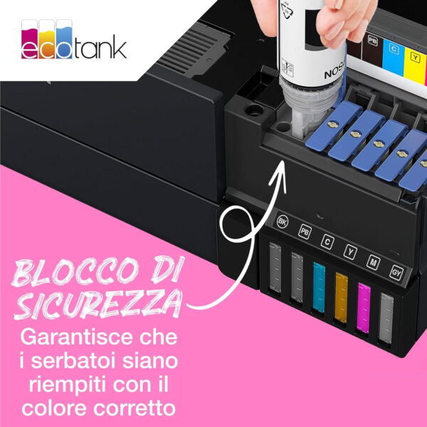 Epson Flaconi di inchiostro EcoTank originali Epson serie 104 65ml Magenta - immagine 6