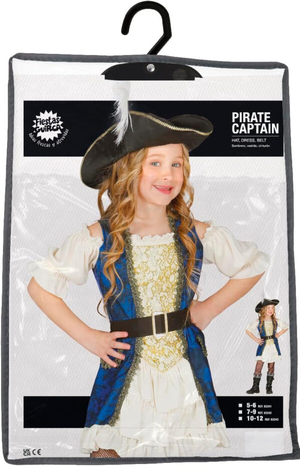 Guirca 83342 Costume Piratessa Taglia 7-9 anni - immagine 4