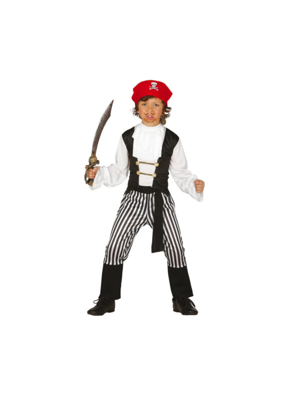 Guirca 83346 Costume Pirata Corsaro Taglia 10-12 anni