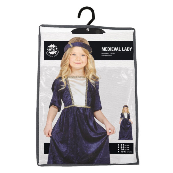 Guirca 83768 Costume Dama Medioevale Taglia 10-12 anni - immagine 2