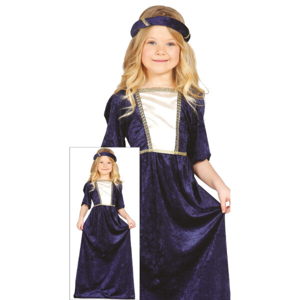 Guirca 83768 Costume Dama Medioevale Taglia 10-12 anni - immagine 3