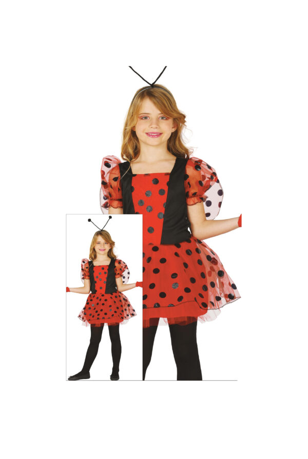 Guirca 83806 Costume Coccinella Taglia 3-4 anni