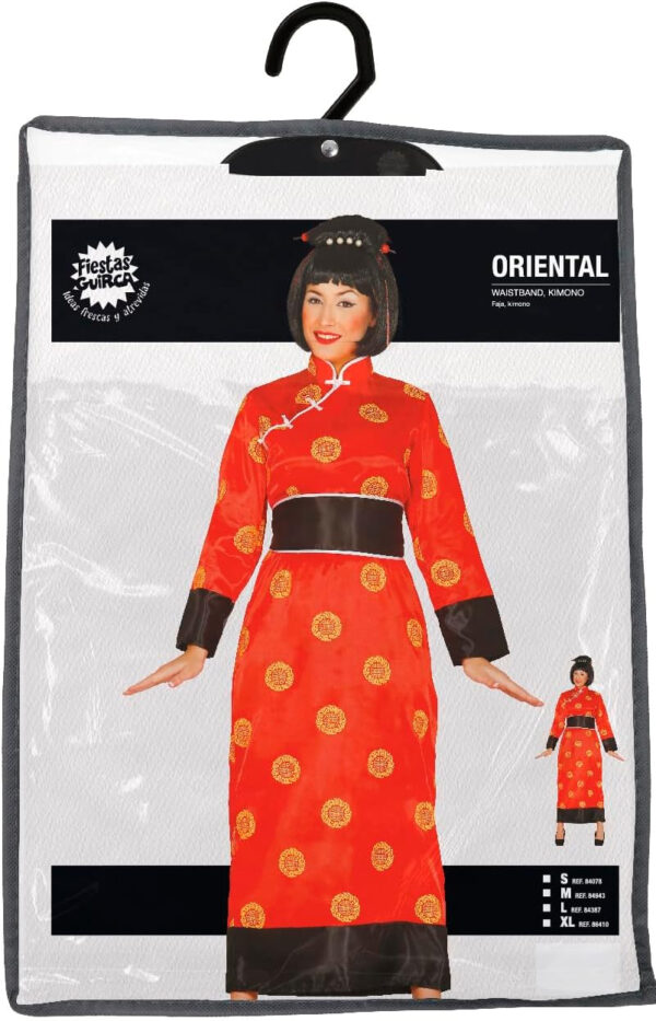 Guirca 84943 Costume da Orientale Cinese Kimono Adulto Taglia M - immagine 5