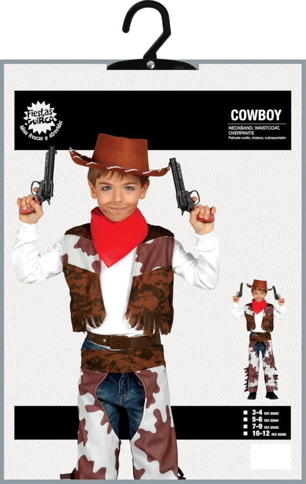 Guirca 85684 Costume Cowboy Taglia 5-6 anni - immagine 4