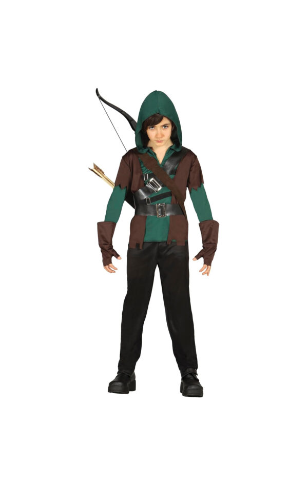 Guirca 85706 Costume Arciere Robin Hood Taglia 10-12 anni