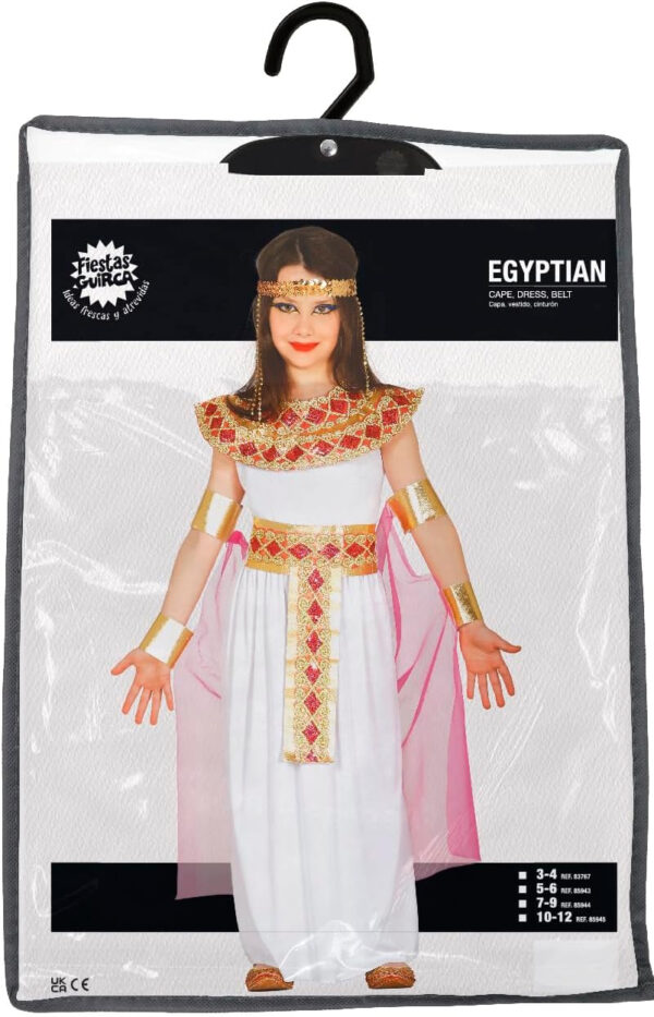 Guirca 85944 Costume Egiziana Cleopatra Taglia 7-9 Anni - immagine 2