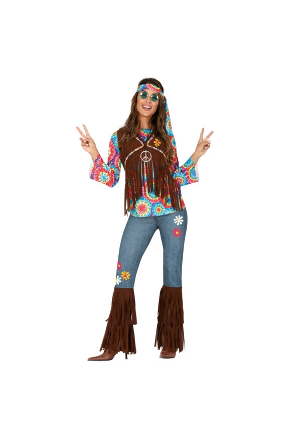 Guirca 86565 Costume da Hippie Adulto Taglia M